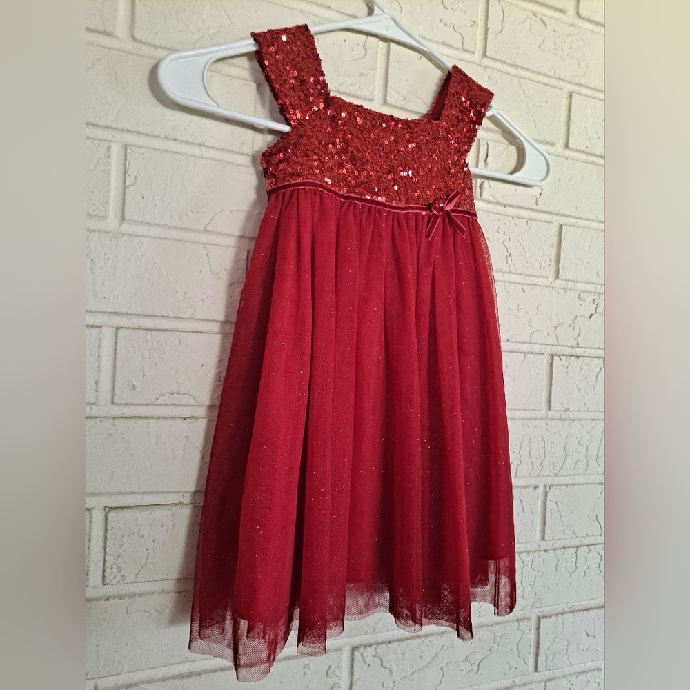 Sugar Plum red sequin sleeveless babydoll party/holiday/Christmas dress